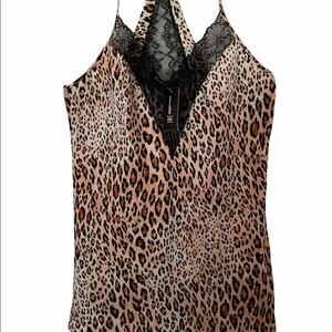 INC International Concepts Leopard Chemise M NEW